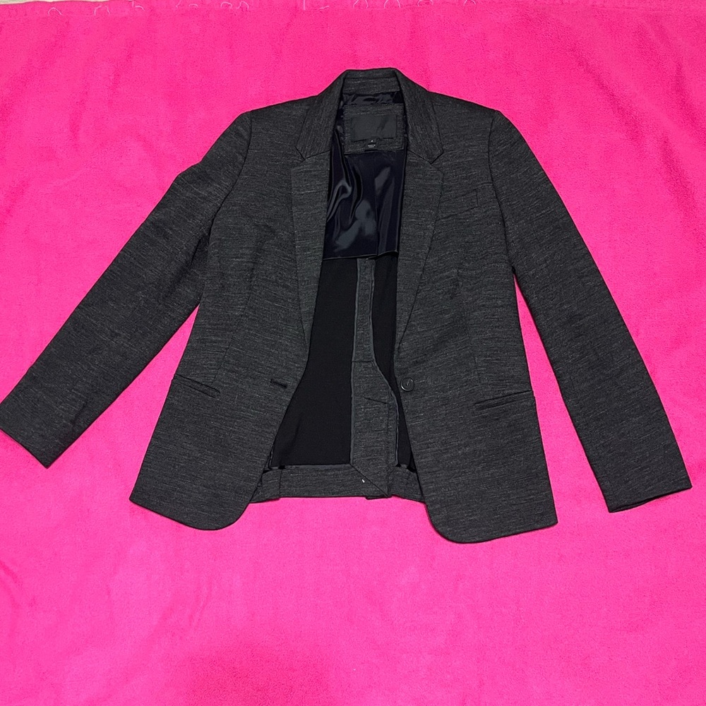 J. Crew Charcoal Gray Women's Single-Button Blazer